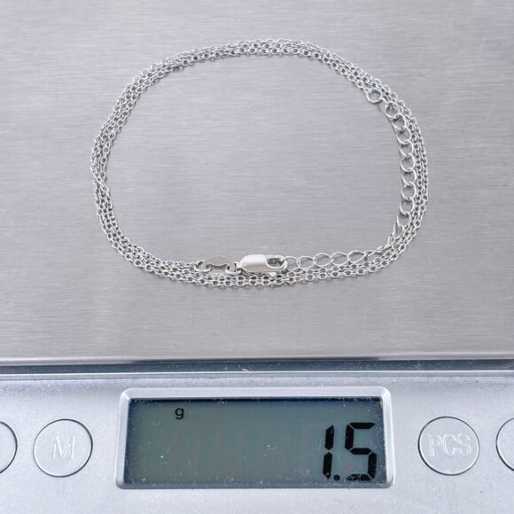 Cable Link Chain Necklace | Vintage Sterling Silver 925 | 18"-20" - Picture 3 of 3